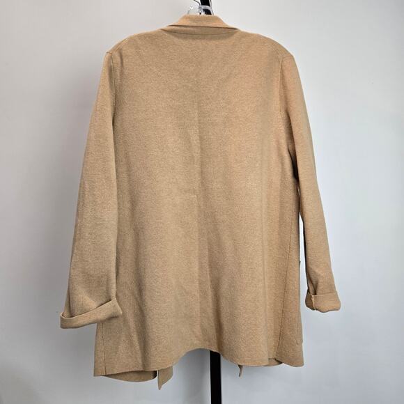 J. Crew Eloise Sweater Blazer Wool Blend Camel Neutral Medium Minimalist Capsule - Picture 5 of 7